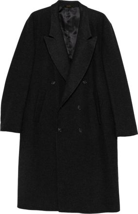 Paura Enea Double-Breasted Coat - Heren - Mantel - Grijs - XL - Wol - Jassen