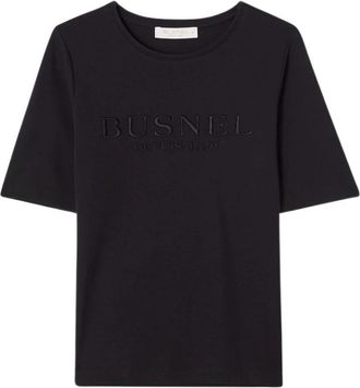Busnel Hanna T-shirt - Dames - T-shirts - Zwart - M - Katoen - Tops