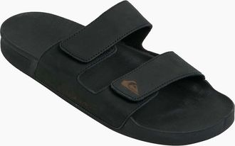 Quiksilver Mens Quiksilver Mens Rivi Leather Slides - Black - Size: 11
