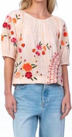 Tolani Leora Top In Peach