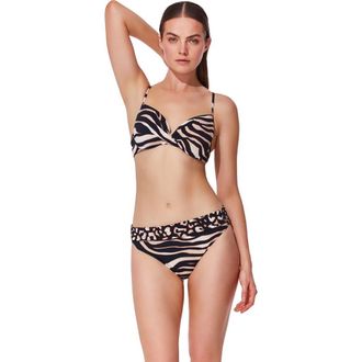 Gottex Nambiti Underwire C-Cup Bikini Top in Safari at Nordstrom, Size 12