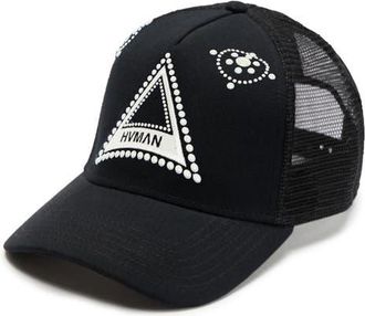 Cult of Individuality Triangle Logo Snapback Trucker Hat in Black at Nordstrom