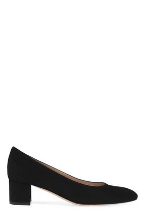 Gianvito Rossi Ryan 45 Pump in Black Suede Leather at Nordstrom, Size 37.5