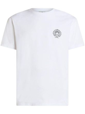 Etro logo-print t-shirt - men - Cotton - L - White