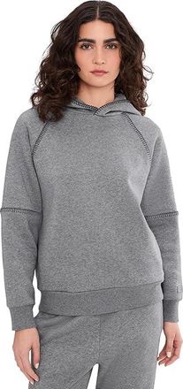 UGG Classic Hoodie Womens Sweater Medium Grey Heather : LG, Cotton/Leather/Polyester