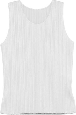Issey Miyake Pleated Sleeveless Top