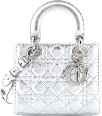 Dior My Lady Dior Bag Cannage Quilted Leather satchel - Zilver