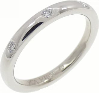 Van Cleef & Arpels Platinum Platinum 950 Band Ring (Pre-Owned)