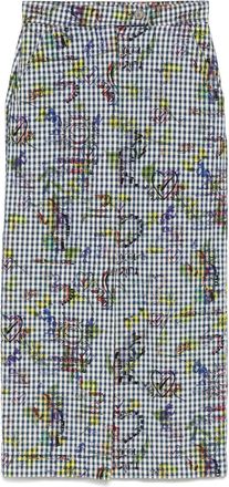 Vivienne Westwood Gonna midi con stampa 2018 - Blu