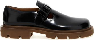 Maison Margiela Black Solid Mary Jane Loafers
