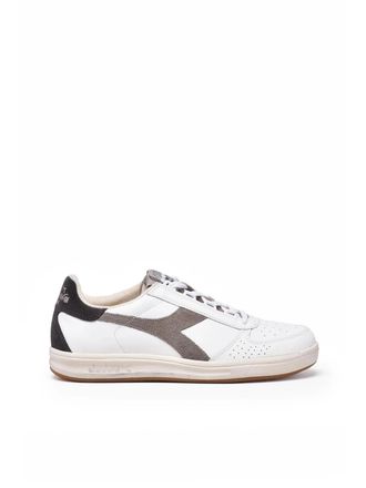Diadora White Dove Leather Polyester B. Elite Sneakers