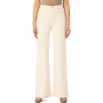 DL1961 Hepburn High Waist Wide Leg Corduroy Jeans in Manilla Corduroy at Nordstrom Rack, Size 32