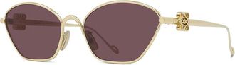 Loewe LW40115U 30Y Womens Sunglasses Gold Size 57