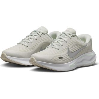 Nike Journey Road Runner Sneaker in Summit White/Metallic Silver at Nordstrom Rack, Size 10.5