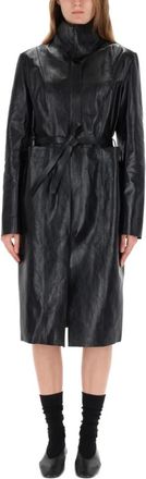 Our Legacy Verborgen Jas - Dames - Parka Jassen - Zwart - 3XS - Leer - Jassen