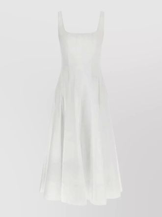 Staud poplin midi dress corset style design