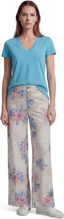 Lords of Harlech Exotic Floral Womens Wide Leg Pant in Exotic Floral Neutral at Nordstrom, Size 12