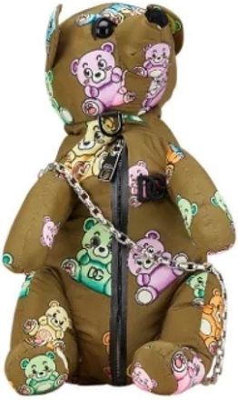 Dolce & Gabbana Pre-owned Shoulder Bags, female, Beige, Size: ONE SIZE Pre-owned Nylon Shoulder Bag