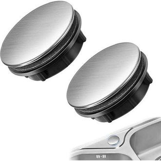 OEM Copertura Per Lavello In Acciaio Inox, Set Di 2 Tappi Universali Per Lavelli Da Cucina E Da Bagno