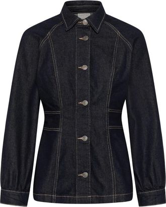 Kaffe Kasandra Shirt - Dames - Spijkeroverhemden - Blauw - S - Denim - Overhemden