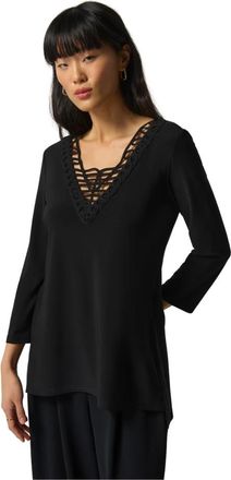 Joseph Ribkoff Stijlvolle Blouse - Dames - Blouses - Zwart - L - Polyester - Overhemden