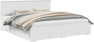 vidaXL Estructura De Cama Con Caj&oacute;n 180 X 200 Cm Madera De Ingenier&iacute;a Vidaxl