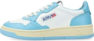 Autry (WMNS) Autry Medalist Low Leather Light Blue White AULW-WB08