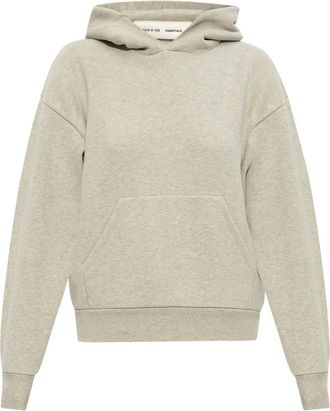 Fear of God Felpa con cappuccio, coulisse e logo ricamato - Toni neutri