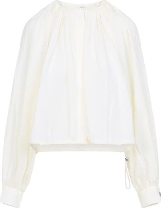 Co Blouses, female, White, Size: XS Gathered Shirt