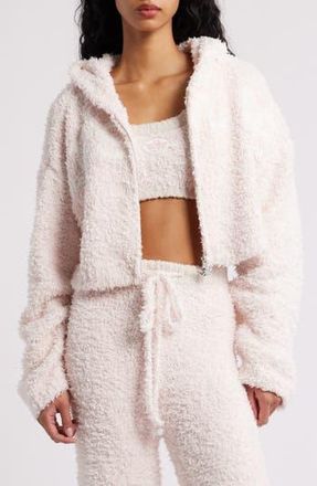 Boys Lie Mami Alex Crop Zip Hoodie in Pink at Nordstrom Rack, Size X-Small/small