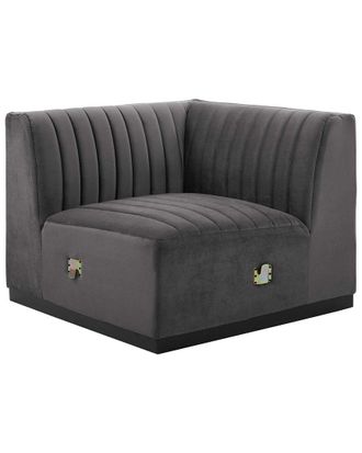 ModWay Conjure Channel Tufted Performance Velvet Right Corner Chair