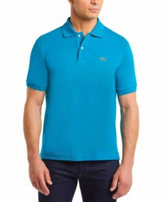 Lacoste Mens Short Sleeve Classic Pique Polo In Ibiza