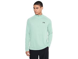 Under Armour Tech Textured 1/2 Zip Mens Sweatshirt Enamel Blue/Black : 2XL, Polyester