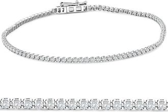 Pompeii3 1.23Ct Diamond Lightweight 7 Tennis Bracelet 14k Gold Lab Grown