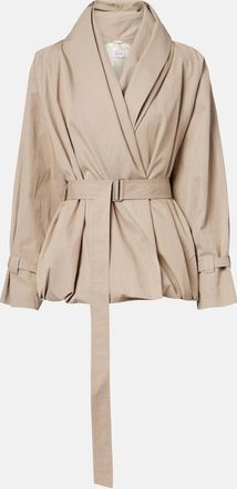 Magda Butrym Chaqueta de algod&oacute;n drapeada