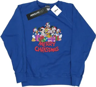 Disney Dames/Dames Mickey Mouse And Friends Kerstmis Sweatshirt (Koningsblauw)