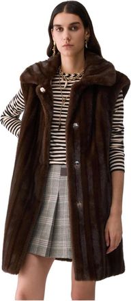 Liu Jo Gilet ECS - - Jackets - Donna - Marrone - XS