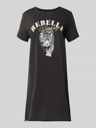 Only Leicht ausgestelltes Freizeitkleid aus reiner Baumwolle Modell LUCY in Black, Gr&ouml;&szlig;e XL