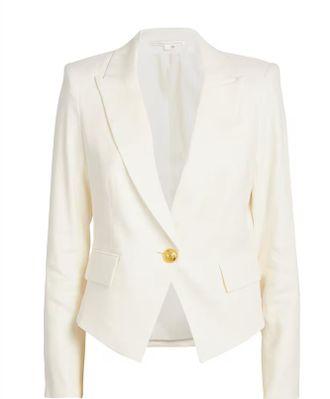 Veronica Beard Linen-Blend Hosanna Dickey Blazer Size XS