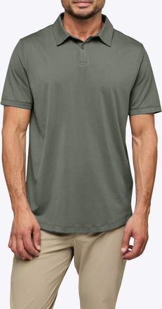 Cuts Trim Fit Cotton Blend Polo in Gunmetal at Nordstrom, Size X-Large