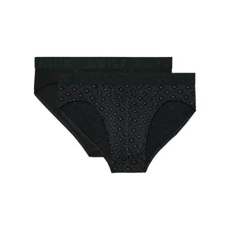 HOM Neels 2 Mini Briefs HO1 2-Pack in Black/black Print at Nordstrom, Size Xx-Large