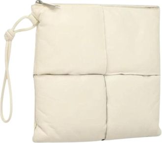 Bottega Veneta Pre-owned Vintage Clutch Tas - Dames - Vintage Clutch - Wit - ONE Size - Leer - Vintage