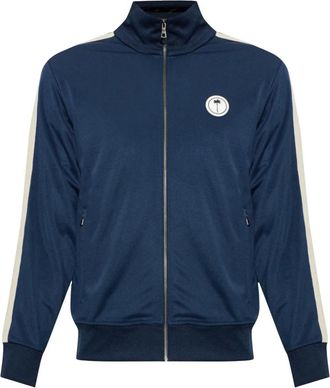 Palm Angels Felpa con colletto alla coreana - - Sport - Uomo - Blu - XL