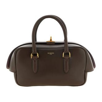 Balenciaga Le 7 Bowling Bag Small - Dames - Tassen - Bruin - Maat: ONE Size Leer