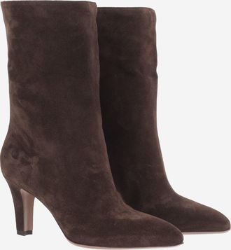PARIS TEXAS Womens Ankle Boots Elsa Brown Calf Leather (bos Taurus)