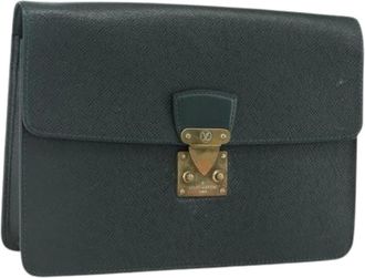 Louis Vuitton Pre-owned Clutches, female, Green, Size: ONE SIZE Pre-owned Clutch