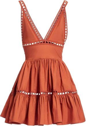 Elie Saab Abito con scollo a V - Arancione