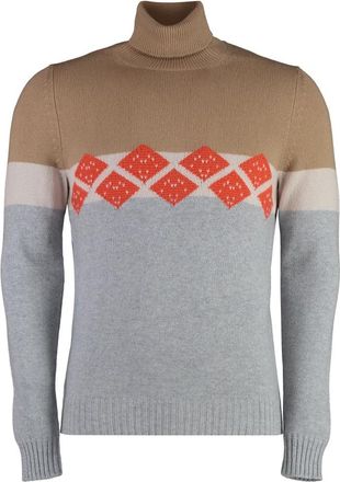 Malo Luxe Cashmere Turtleneck Sweater - Heren - Cashmere truien - Veelkleurig - 3XL - Kasjmier - Truien & Vesten