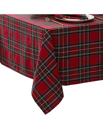 Elrene Stowe Tartan Holiday Plaid Rectangle Tablecloth