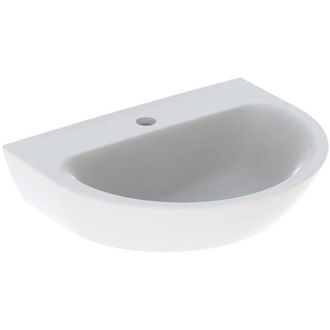 Keramag Keramag - Geberit Renova Lavabo Con Enjuague Manual, 1 Agujero Para Grifo